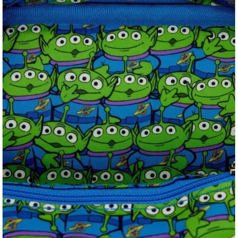 Loungefly Toy Story Alien Crossbuddies Crossbody Bag Blue NEW - Picture 7 of 10